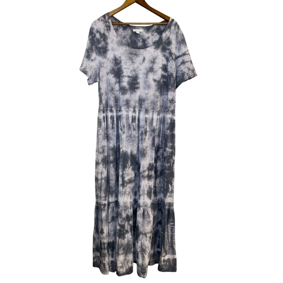 EST. 1948 maxi dress womens plus size 14 16W 1X gray tie dye spring summer boho - Picture 1 of 7